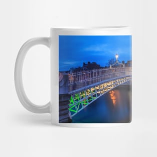 The Ha'penny Bridge By Night Mug